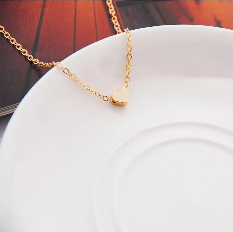 Heart & Soul Choker Necklace in gold and silver with adjustable length