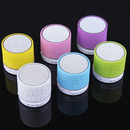 Compact, wireless Bluetooth speakers in various colors with high-quality audio components and intuitive controls