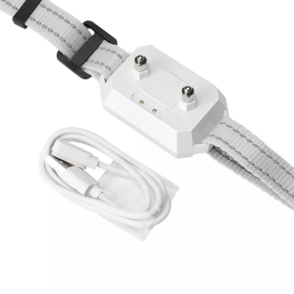 Wireless GPS Dog Trainer with adjustable strength and 1000m range in white and black