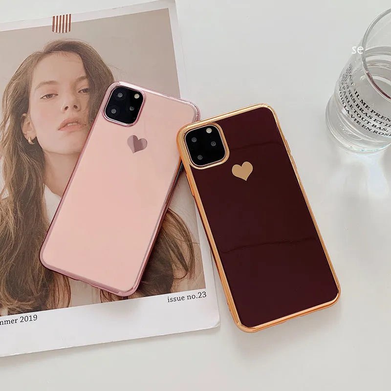 TPU iPhone case in solid colour, slim back cover design for models 6 to 11 Pro Max