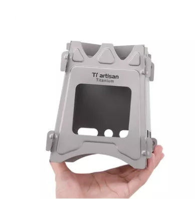 Widesea Camping Wood Stove - Pure Titanium Multi-Fuel Stove for Outdoor Cooking