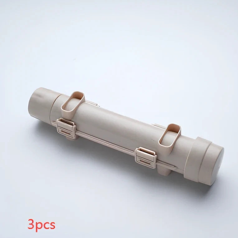 Manual sushi maker tool creating 2.5cm diameter rolls with food-grade plastic construction