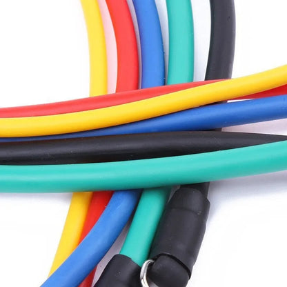 Multi-functional door sports pulling rope set with ABS plastic components and two hook sizes