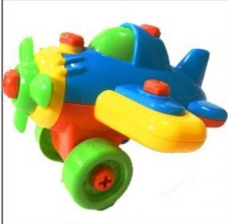 Hands-on STEM toy with various vehicle model components that can be disassembled and reassembled