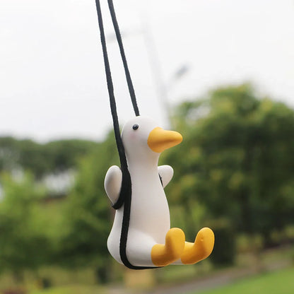 Car Swing Duck Ornament in various designs for rearview mirror decoration