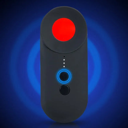 Black anti-car GPS detector measuring 93.8mm with signal detection up to 3 metres for locating surveillance devices