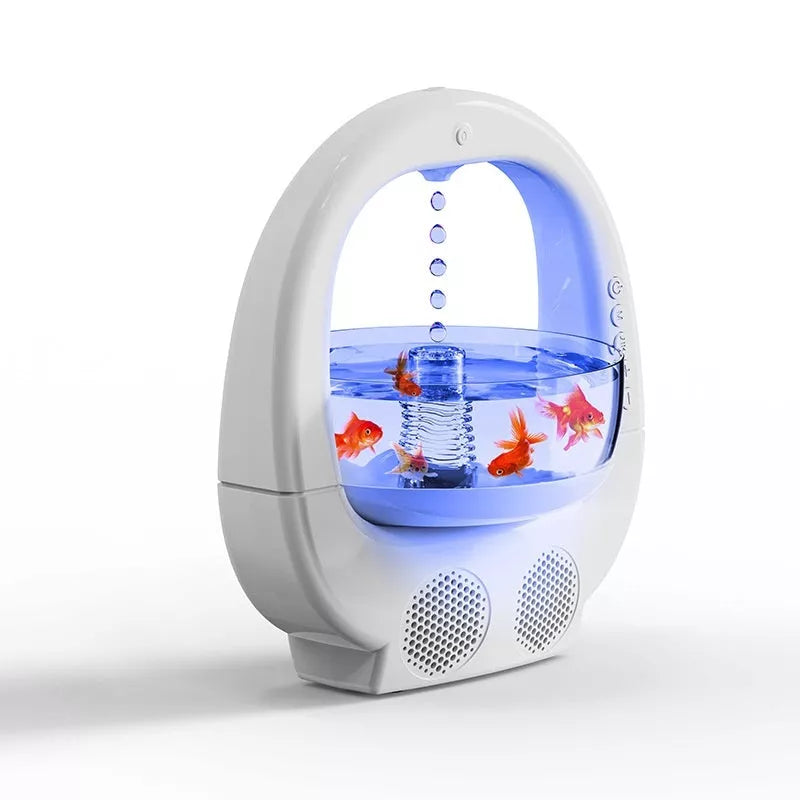 3-in-1 Anti-Gravity Humidifier with Bluetooth speaker and colorful ambient light