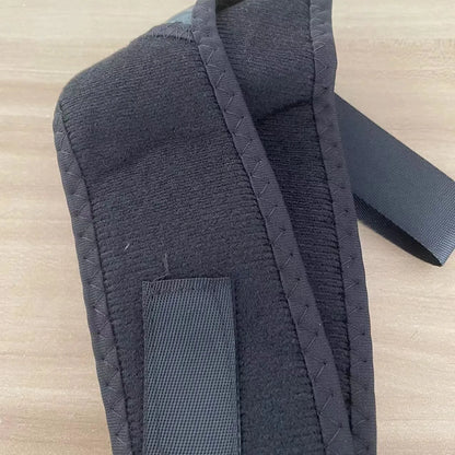 Nylon back correction band with adjustable straps for posture support during sitting
