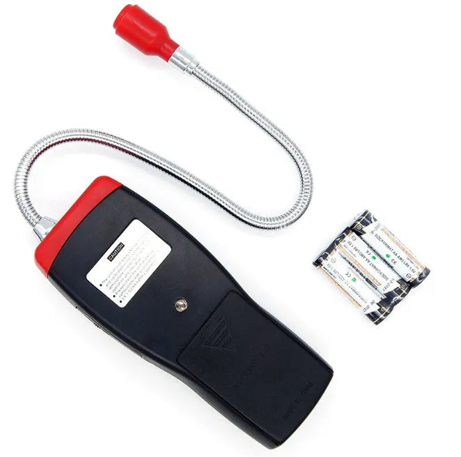 AS8800L portable flammable gas detector alarm unit showing LED indicator lights