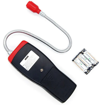 AS8800L portable flammable gas detector alarm unit showing LED indicator lights