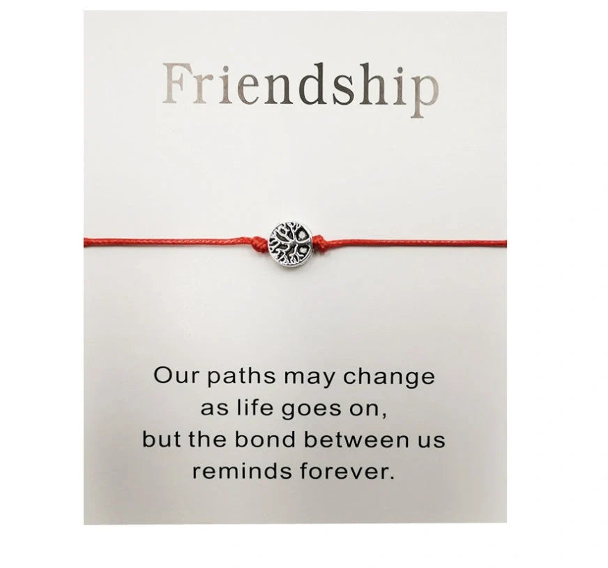 Handcrafted Tree of Life bracelet with adjustable woven design in various vibrant colors