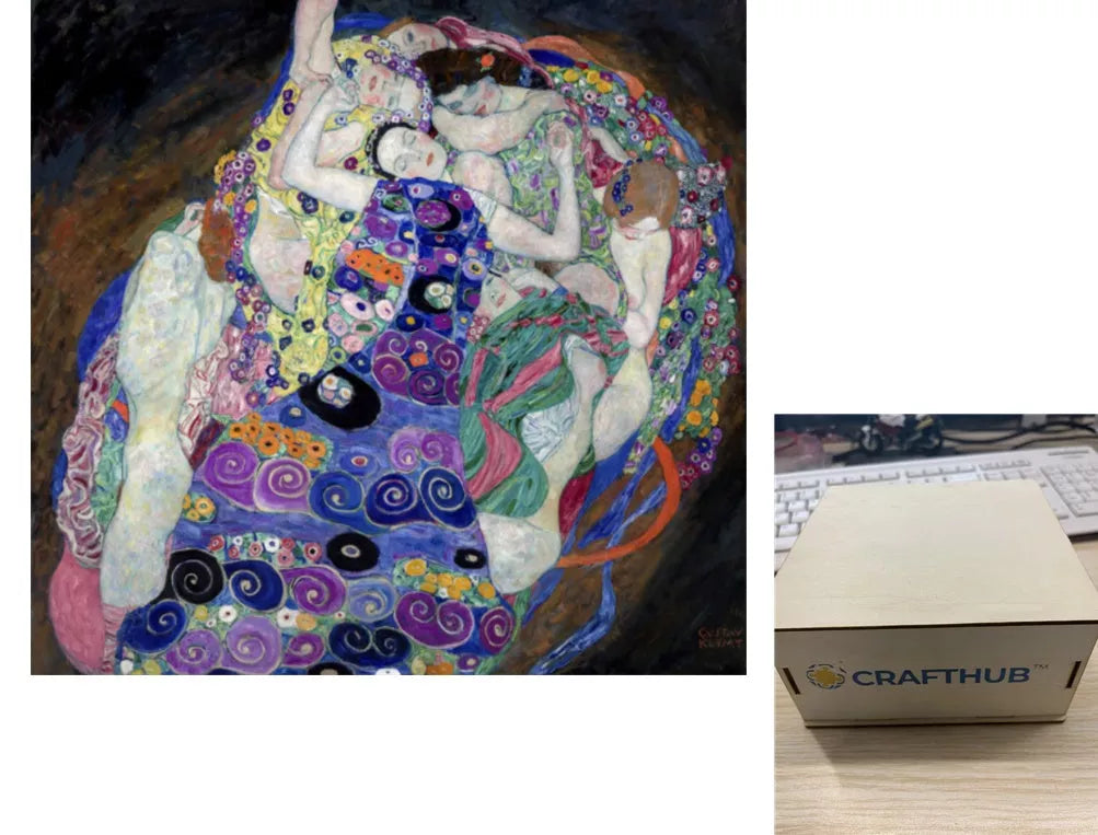 Animal Puzzle Craft Hub A3 Size Wooden Box for puzzle storage and organization