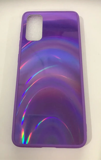 Marble-pattern shockproof silicone phone case for Samsung Galaxy models shown in multiple colours.