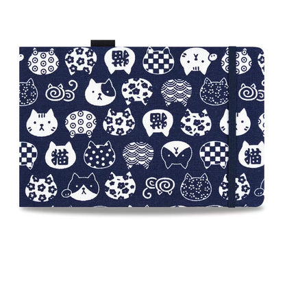 Handmade watercolor book with cotton and linen cover, 25% cotton paper, 20x13.5cm