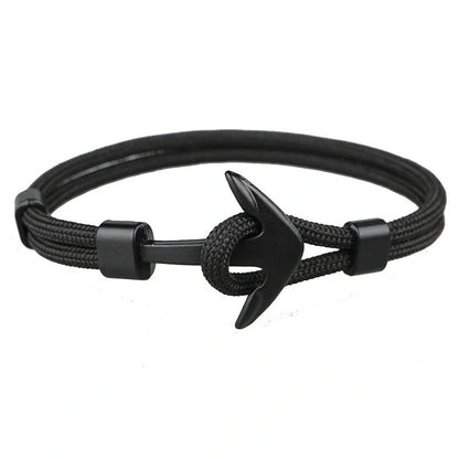 Unisex Pirate Anchor Bracelet with detailed nautical design, perfect for sea lovers and fashion enthusiasts.