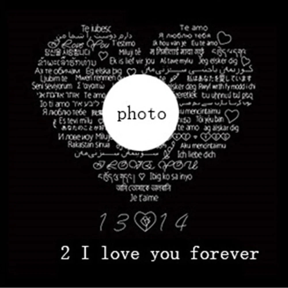 Four-leaf clover diamond necklace with hidden love words projection feature in S925 sterling silver