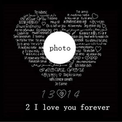 Four-leaf clover diamond necklace with hidden love words projection feature in S925 sterling silver