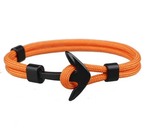 Unisex Pirate Anchor Bracelet with detailed nautical design, perfect for sea lovers and fashion enthusiasts.