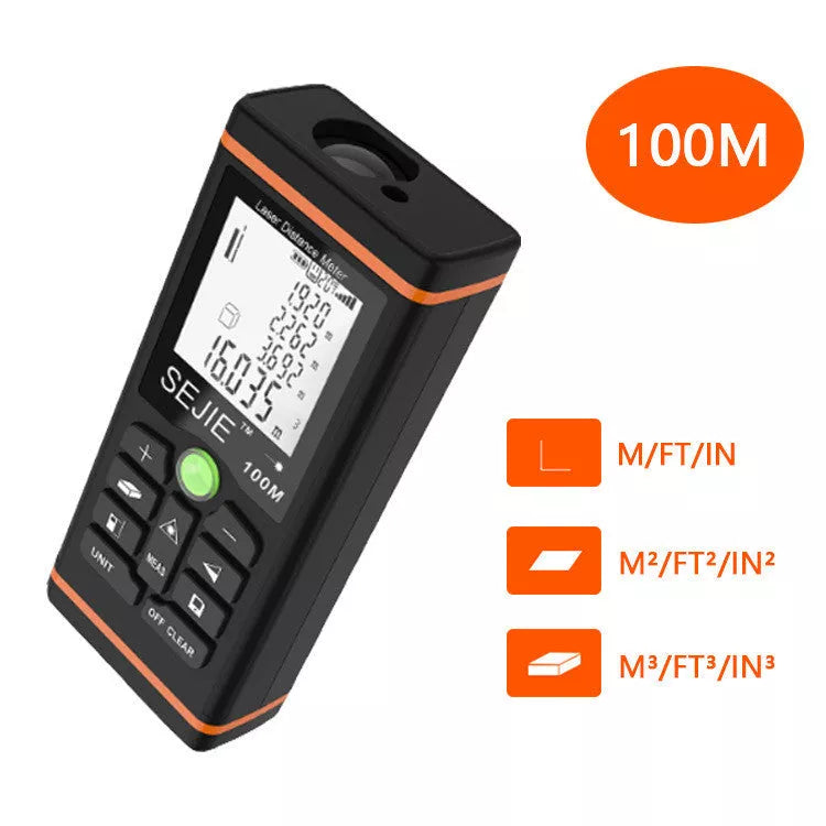 Handheld Laser Rangefinder with 40m measuring range and ±1.5mm accuracy