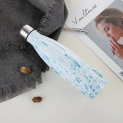 Stainless steel thermal water bottle with 500ml capacity and vacuum insulation technology