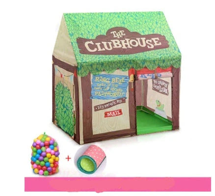 Children's play tent with transfer printing decoration measuring 120cm wide by 120cm deep by 110cm high