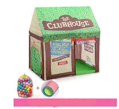 Children's play tent with transfer printing decoration measuring 120cm wide by 120cm deep by 110cm high