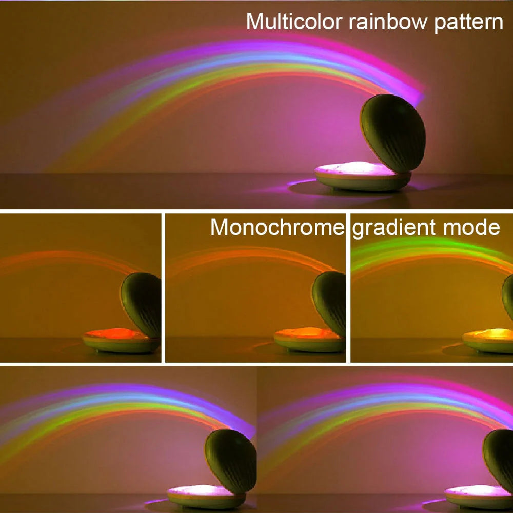 Colorful Rainbow Projection LED Night Light for children's bedrooms