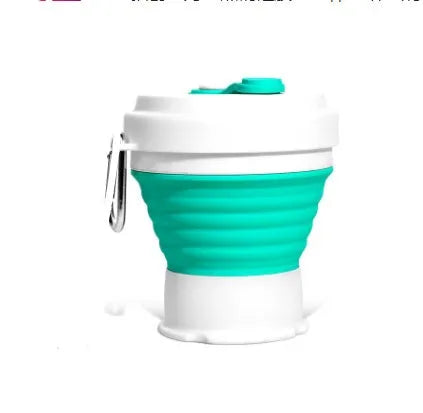 Blue quick refrigeration pinch cup showing double-layer construction with 10.6cm height and 20.6cm diameter measurements