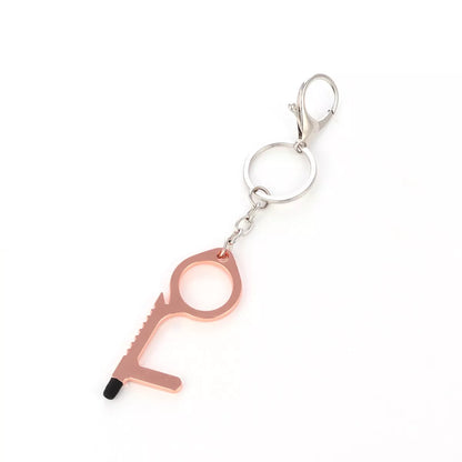 Alloy protective door opener keychain in various colors