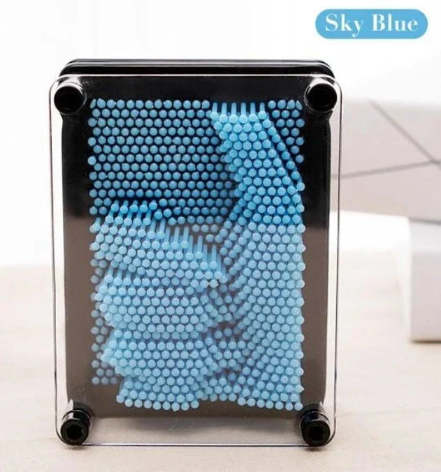 Customizable 3D Sculpture Frame with array of blunt pins for capturing intricate 3D details of any object or body part