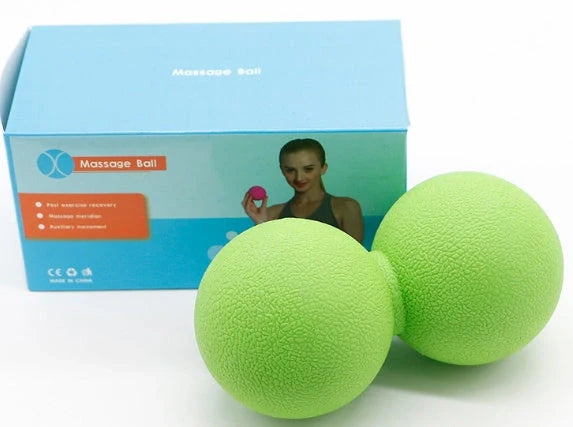 High-Density Peanut Massage Ball for fitness, yoga, and pain relief in various colors