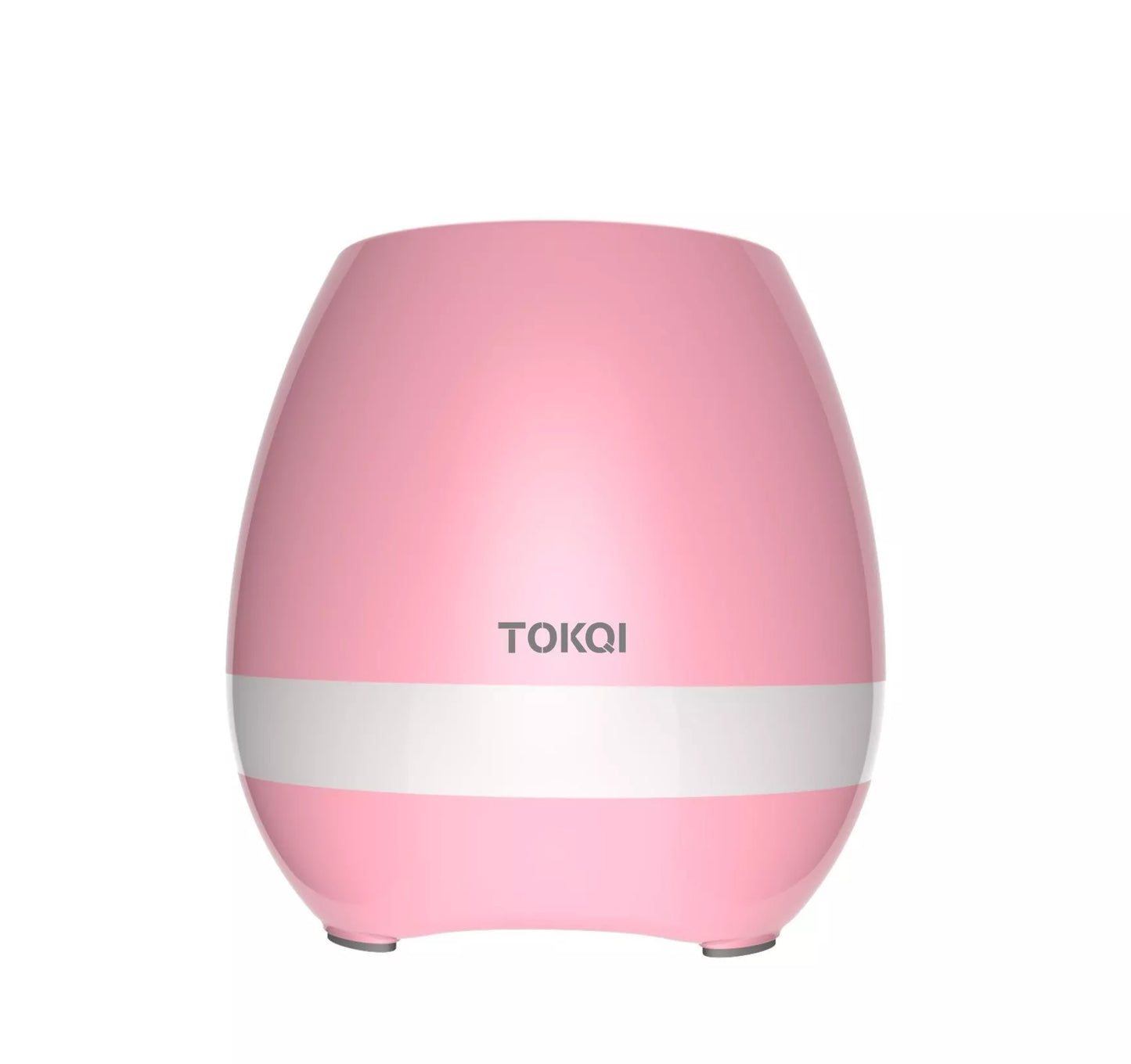 Touch-sensitive music vase desktop audio in pink, blue, or white