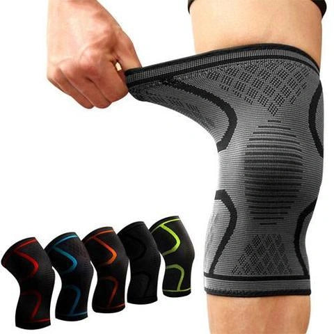 Breathable anti-slip knee support in various colors and sizes