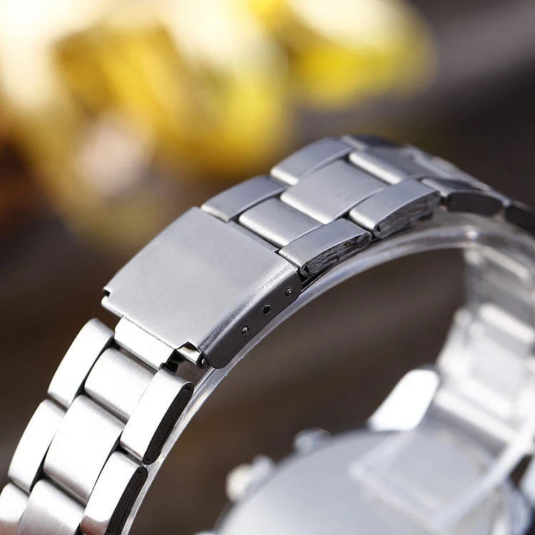 Blu-ray FRP Watch with black stainless steel strap and 40.5mm round dial