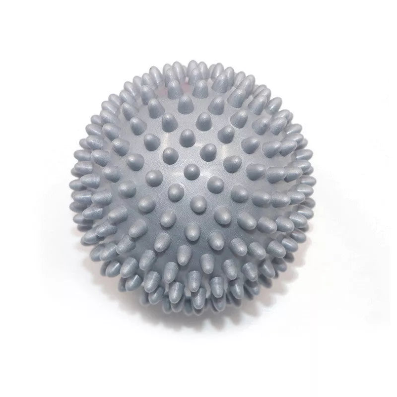 Fitness sports fascial ball point massage ball set in light blue, green, grey, and dark purple