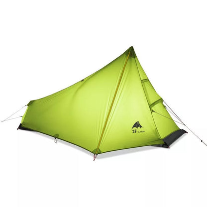 Silicon Coated Outdoor Camping Pyramid Tent in Orange, Grey, or Green