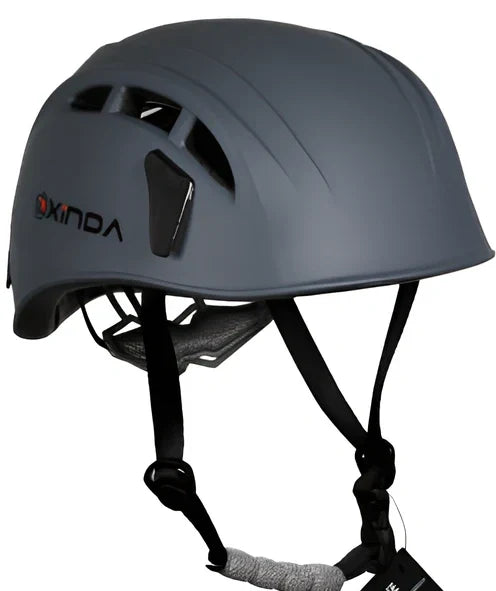 Blue adjustable outdoor helmet with ABS+PC shell and 52-62cm fit for climbing and rescue