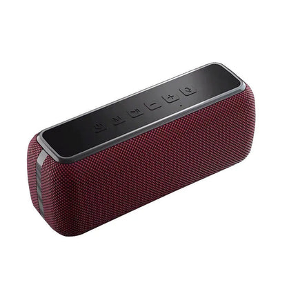 60W fabric DSP Bluetooth speaker V7 Pro, black blue red, IPX5, 6600mAh