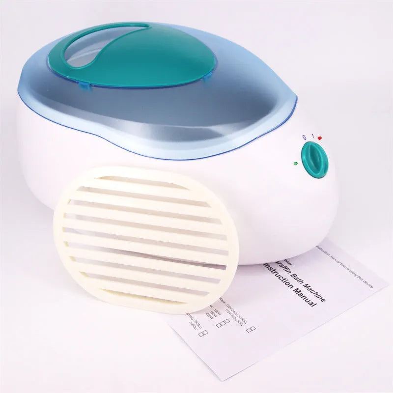 White professional wax heating instrument with 3000ML capacity pot and dual voltage operation