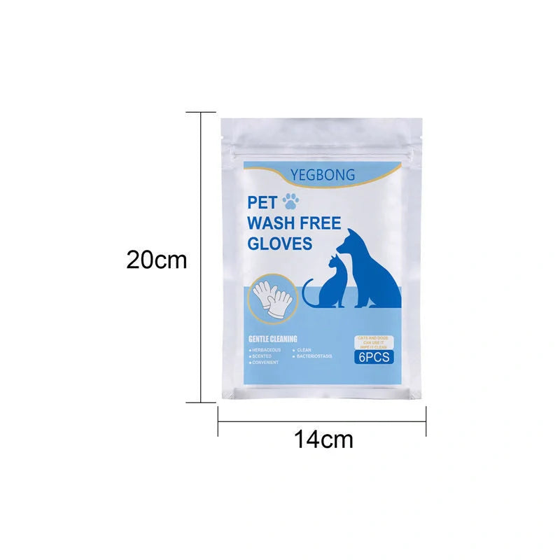 Disposable aluminum foil pet gloves for easy and hygienic pet care