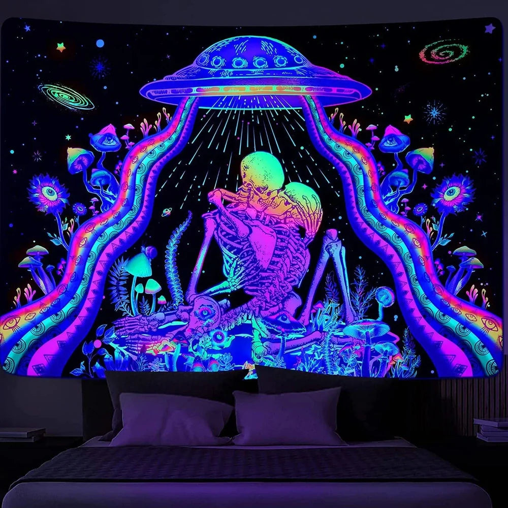 Purple polyester wall tapestry with brushed texture in rectangular shape showing colour variations LS-HXD-558 to LS-HXD-565