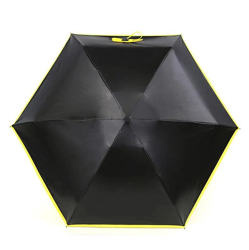 Compact and portable mini umbrella with aluminum alloy frame and polyester fabric in various vibrant colors