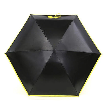 Compact and portable mini umbrella with aluminum alloy frame and polyester fabric in various vibrant colors