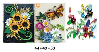 Premium DIY Paper Quilling Art Craft Kit with Vibrant Pre-cut Paper Strips, Essential Tools, and Detailed Instructions for Unique Handmade Projects