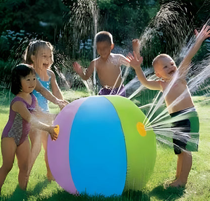 60cm inflatable spray water ball made from PVC for children’s summer pool, beach and lawn play
