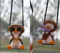 Car Swing Duck Ornament in various designs for rearview mirror decoration