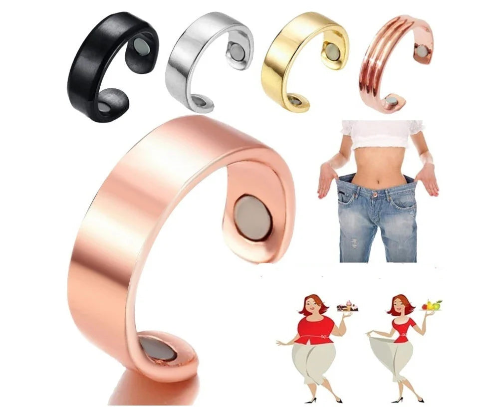 Magnetic Therapy Ring with acupressure design for sleep apnea relief and improved circulation