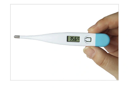 Electronic thermometer with soft head for comfortable and accurate temperature reading