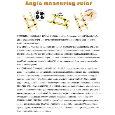 Four folding measuring ruler showing extended 25cm measurement and folded 12cm storage positions