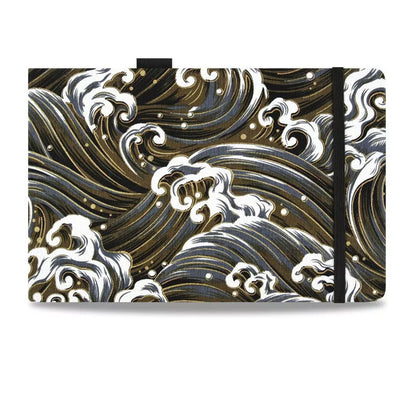 Handmade watercolor book with cotton and linen cover, 25% cotton paper, 20x13.5cm